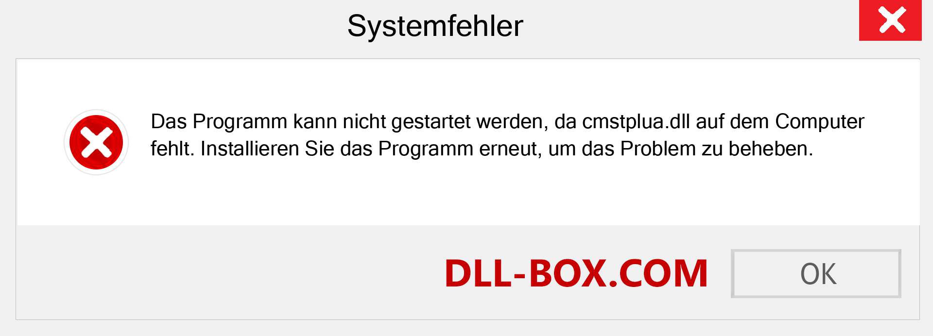 cmstplua.dll-Datei fehlt?. Download für Windows 7, 8, 10 - Fix cmstplua dll Missing Error unter Windows, Fotos, Bildern