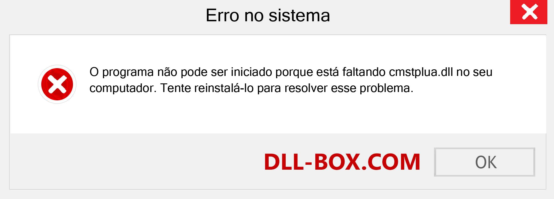 Arquivo cmstplua.dll ausente ?. Download para Windows 7, 8, 10 - Correção de erro ausente cmstplua dll no Windows, fotos, imagens