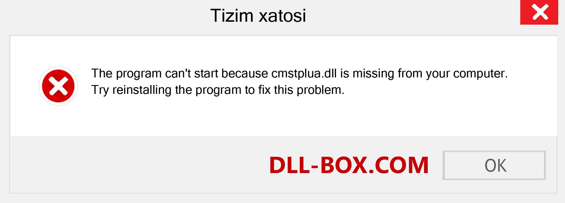 cmstplua.dll fayli yo'qolganmi?. Windows 7, 8, 10 uchun yuklab olish - Windowsda cmstplua dll etishmayotgan xatoni tuzating, rasmlar, rasmlar